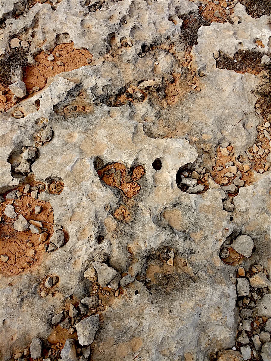 Rock floor in Malta